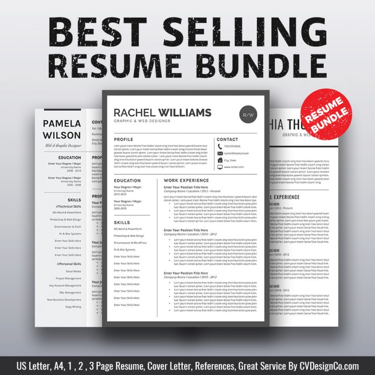 CVDesignCo.com-The-Rachel-Resume-Bundle